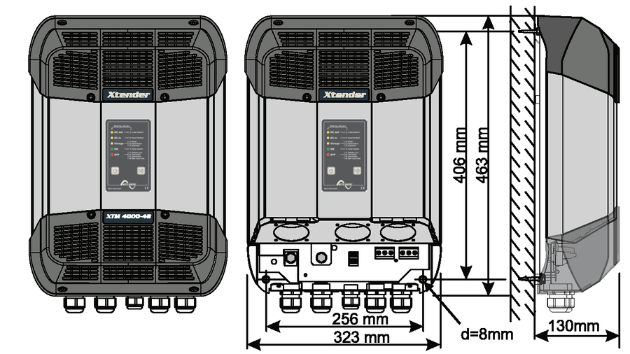 XTM-4000-48 INVERTER STUDER ME ΦΟΡΤΙΣΤΗ 48V-4000VA