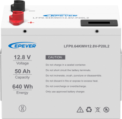 EPEVER EP-LFP1250 ΜΠΑΤΑΡΙΑ ΛΙΘΙΟΥ 0,64KWH 12V