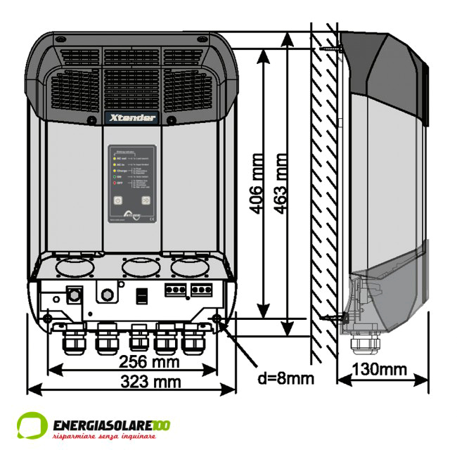 XTM-3500-24 INVERTER STUDER ME ΦΟΡΤΙΣΤΗ 24V-3500VA